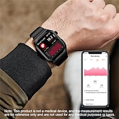 Χαμηλού Κόστους Smartwatch-et280 έξυπνο ρολόι 2.04 amoled μεγάλη οθόνη bluetooth κλήση ΗΚΓ ανίχνευση καρδιακού παλμού παρακολούθηση υγείας sos αθλητικό smartwatch
