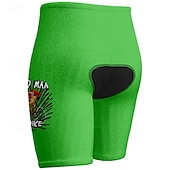 billige Shorts, tights og bukser for menn-Herre Sykkelshorts Sykkel Shorts Slank Fasong sport Grafisk Pustende Hurtigtørkende Høy Elastisitet Bekvem Gul Rosa Klær Sykkelklær