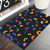 preiswerte Fußmatten-Regenbogen ausgefallene Fußmatte Küchenmatte Bodenmatte rutschfester Bereich Teppich Ölfester Teppich Indoor Outdoor Matte Schlafzimmer Dekor Badezimmermatte Eingangsteppich