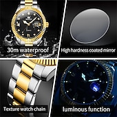 cheap Quartz Watches-OLEVS Men Quartz Watch Fashion Business Wristwatch Luminous Calendar Waterproof Decoration Steel Watch