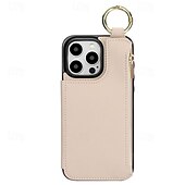 cheap iPhone Cases-Phone Case For iPhone 16 iPhone 15 Pro Max Plus iPhone 14 13 12 11 Pro Max Plus Mini SE Back Cover with Stand Holder Card Slot Ring Buckle Retro PC PU Leather