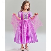 levne Dívčí kostýmy-Pohádka Sofie první Princeznovské Sofie Květinové šaty Téma Party Kostým Tylové šaty cosplay Filmové kostýmy for Dívčí Děti Karneval Večírek