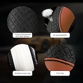 economico Copristerzo per auto-1 pc Seta di ghiaccio traspirante in microfibra Coprivolante Facile da applicare Vestibilità universale Per 15&quot;~15&quot;1/2