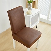 abordables Housse de chaise-Housse de chaise de salle à manger résistante à l&#039;eau pour salle à manger, cuisine, mariage, hôtel, banquet, restaurant - Housses de chaise élastiques anti-salissures, durables et faciles à nettoyer, parfaites