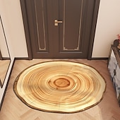 cheap Doormats-Door Mat Floor Mat Non Slip Ring of Tree 3D Trunk Wooden Log Print Area Rug Bath Mat Waterasorb for Indoor Outdoor Patio Bedroom Kitchen Office