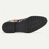 cheap Premium Leather Boots-Men&#039;s Black Floral Combat Boots with Rugged Soles and Leather Toe Caps for Casual and Outdoor Wear