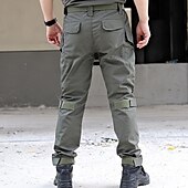 preiswerte Cargohosen-Herren Cargohosen Wanderhose Wanderhosen Taktische Hosen Militär camuflaje Außen Regular Fit Wasserdicht Schnelltrocknend Hosen / Regenhose Tarnung Grau Jagd Klettern Camping / Wandern