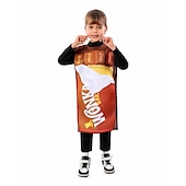 levne Dívčí kostýmy-Karlík a továrna na čokoládu Wonka tabulka čokolády Cosplay kostým cosplay Filmové kostýmy for Chlapecké Dívčí Dětské Karneval Plesová maškaráda Večírek Plesová maškaráda