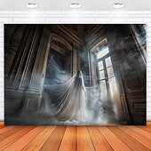 billige halloween veggtepper-halloween dekorasjoner zombie brud hengende billedvev veggkunst stor billedvev veggmaleri dekor fotografi bakteppe teppe gardin hjem soverom stue dekorasjon spøkelse gresskar heks