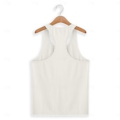 economico Canotte da palestra-Per uomo Canotta Maglietta smanicata Canottiera Maglietta senza maniche Senza Maniche Collo a U Estate Primavera A righe Moda Streetwear Interno Palestra Sport Nero Bianco Blu marino scuro Maglietta