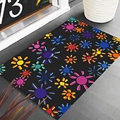 preiswerte Fußmatten-Regenbogen ausgefallene Fußmatte Küchenmatte Bodenmatte rutschfester Bereich Teppich Ölfester Teppich Indoor Outdoor Matte Schlafzimmer Dekor Badezimmermatte Eingangsteppich