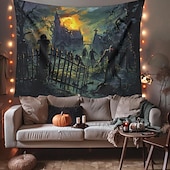 halpa Halloween koristelu-halloween koristeet hirviö zombit roikkuu kuvakudos seinä taide iso kuvakudos seinämaalaus sisustus valokuva tausta peitto verho koti makuuhuone olohuone