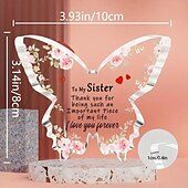 economico Forniture per eventi e feste-piatto decorativo in acrilico a forma di farfalla - regalo perfetto per nonna, zie, sorelle e mamma - ideale per compleanni, Natale, festa della mamma e Ringraziamento