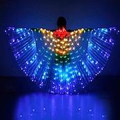 cheap Novelties-LED Wings Glow Angel Light Up Wings Belly Dance Costumes Wings LED Butterfly Wings for Adults Kids Glowing Light Up Costume Performance Clothing for Carnival