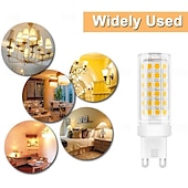economico Luci LED bi-pin-Lampadine a led G9 da 10 pezzi da 9 W equivalenti a una lampadina alogena da 90 W con angolo del fascio di 360 senza sfarfallio