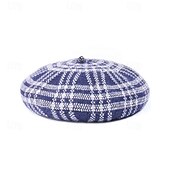 economico Cappelli per feste-cappelli berretto in fibra cappello floscio cappello da sposa casual classico da donna con copricapo a strisce