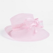 abordables Chapeaux de fête-chapeaux fibre seau chapeau disquette chapeau chapeau de soleil mariage décontracté élégant mariage avec nœud papillon casquette casque chapeaux