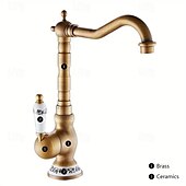 cheap Bathroom Sink Faucets-Bathroom Sink Faucet - Waterfall Electroplated Centerset Single Handle One HoleBath Taps
