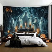 levne halloweenské nástěnné tapisérie-halloween dekorace duchové party závěsný gobelín nástěnné umění velký gobelín nástěnná malba výzdoba fotografie pozadí přikrývka opona domácí ložnice obývací pokoj