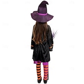 levne Dětské kostýmy-Čerodějnice Valpuržina noc Cosplay kostým Maškarní Dětské Dívčí Večírek Karneval Plesová maškaráda Jednoduchý karnevalový kostým