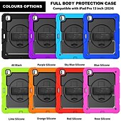 cheap iPad case-Tablet Case Cover For Apple iPad Air 11&quot;(2024) iPad Air 13&quot;(2024) iPad Pro 11&quot;(2024) iPad Pro 13&quot;(2024) Portable Handle Pencil Holder Armor PC Silicone