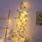 Недорогие Огни Хэллоуина-Светодиодный светильник из ротанга для Хэллоуина, имитация дерева, гибкие моделирующие светильники, питание от USB, 8 режимов освещения, рождественская вечеринка, украшение для помещения, Хэллоуин,