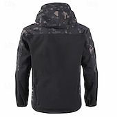 abordables Softshell, polares y chaquetas de montaña-Hombre Chaqueta Softshell Chaqueta para senderismo Al aire libre Bloque de color Resistente al Viento Resistente al Agua Chaqueta cortavientos Viaje Negro Camuflaje Verde