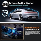 billige Bil-DVR-x21+ 2160p hd med bakkamera bil dvr 170 grader vidvinkel 3 tommer ips dash cam med wifi / nattsyn / g-sensor 4 infrarøde lysdioder bilopptaker