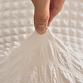 economico Fodera per sedia da pranzo-Coprisedie da pranzo Coprisedie elasticizzate universali per sala da pranzo con gonna, fodera rimovibile per sedia Parsons per banchetti per feste di matrimonio in cucina