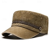 levne Pánské klobouky-Pánské PLacatá čepice Sluneční klobouk Trucker Hat Námořnická modř Khaki Bavlna Módní Na běžné nošení ulice Denní Pevná barva Nastavitelná Proti sluci Prodyšné