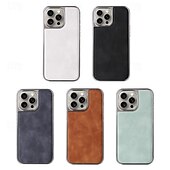 זול נרתיקים לאייפון-טלפון מגן עבור אייפון 16 iPhone 15 Pro Max iPhone 14 Pro Max אייפון 13 פרו מקס כיסוי אחורי תמיכה בטעינה אלחוטית עמיד בזעזועים TPU צפוי עור PU