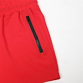 baratos shorts ativos masculinos-Homens calções atléticos Shorts de 3 polegadas Calções de treino Short curto Shorts de Corrida com forro de malha Bolso Com Zíper Design de cordão elástico Côr Sólida Respirável Secagem Rápida Curto