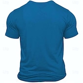 billige Morsomme T-skjorter for menn-Herre Morsom T skjorte Kortermet T skjorte 3D-utskrift Crew-hals Skjorte Årgang Kul Fest Ferie Blå Sommer Vår Klær S M L XL XXL XXXL