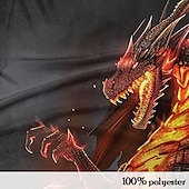 preiswerte Poloshirt mit Animalprint für Herren-Herren Drache Poloshirts Golfshirt Kurzarm Polo-Shirts Hemden mit Kragen Lustig Streetwear Urlaubskleidung Party-Outfits Knöpfe 3D-Druck Sommer Frühling Schwarz Purpur Grün