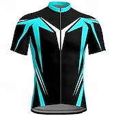 abordables Maillots pour hommes-Homme Maillot Velo Cyclisme Manche Courte Cyclisme Tee-shirt Maillot Top avec 3 poches arrière VTT Vélo tout terrain Respirable Séchage rapide Jaune Rouge Bleu Bloc de couleur Des sports Vêtement
