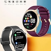 preiswerte Intelligente Armbänder-696 i101 Smartwatch 1.43 Zoll Smart-Armband Bluetooth Anruferinnerung Schlaf-Tracker Herzschlagmonitor Kompatibel mit Android iOS Damen Freisprechanlage Nachrichterinnerung IP 67 45mm Uhrengehäuse