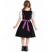cheap Kids-Halloween Oktoberfest Dress Dirndl Trachtenkleider Oktoberfest / Beer Bavarian Wiesn Wiesn Girls' Traditional Style Cloth