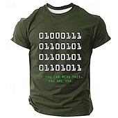 billige Morsomme T-skjorter for menn-Herre Morsom T skjorte Kortermet T skjorte 3D-utskrift Crew-hals Skjorte Årgang Kul Fest Ferie Svart Hvit Blå Sommer Vår Klær S M L XL XXL XXXL