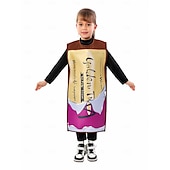 levne Dívčí kostýmy-Karlík a továrna na čokoládu Wonka tabulka čokolády Cosplay kostým cosplay Filmové kostýmy for Chlapecké Dívčí Dětské Karneval Plesová maškaráda Večírek Plesová maškaráda
