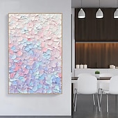 cheap Landscape Paintings-Hand Painted EXTRA LARGE VIVID Color Wall Art - Textured Abstract Oil Painting on Canvas Impasto Thick strokes Modern Painting for Living Room Unframed