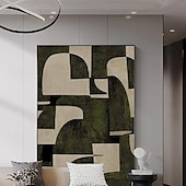preiswerte Stillleben-Gemälde-Ölgemälde handgemachtes beiges Wabi Sabi Ölgemälde handgemalte Wandkunst schwarz beige abstraktes Gemälde großes schwarzes minimalistisches Wandkunst beige strukturiertes Leinwandgemälde neutrales