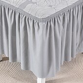 billiga Fåtöljskydd och armlöst stoltäckning-stolsöverdrag med kjolfåll elegant och snygg design mjukt och slitstarkt tyg perfekt för matsal eller speciella tillfällen ger fullt stolskydd lätt att installera och maskintvättbar