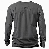 economico Magliette grafiche da uomo-Bandiera americana degli Stati Uniti Aquila stampa di lettere Erica grigia Bianco Vino maglietta Per uomo Grafico 100% cotone Camicia Classico Informale Camicia Manica lunga Maglietta comoda