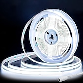 economico Strisce luminose a spina-zdm nuova dimmerazione continua 16,4 piedi 5 m striscia luminosa a led cob cri 80 60w corda luminosa a led luce flessibile adatta per illuminazione di fascia alta dc12v dc24v