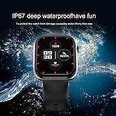 abordables Relojes inteligentes-G104 Reloj inteligente 1.83 pulgada Smartwatch Reloj elegante Bluetooth Podómetro Recordatorio de Llamadas Seguimiento de Actividad Compatible con Android iOS Mujer Hombre Larga espera Llamadas con
