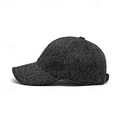 economico Cappellino da baseball da uomo-Per uomo Cappellino da baseball Cappello da sole Cappello da camionista Nero Caffè Poliestere Di tendenza Informale Strada Giornaliero Liscio Regolabile Crema solare Traspirante
