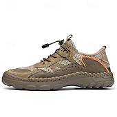 cheap Men&#039;s Sneakers-Men&#039;s Breathable Mesh Outdoor Hiking Shoes - Lightweight, Non-Slip, Quick-Dry Trail Sneakers for Summer Adventures