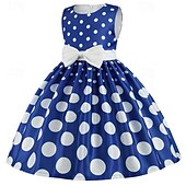 preiswerte Partykleider-Mädchen&#039; 3D Stelle Party Kleid Ärmellos Sommer Leistung Party Geburtstag Prinzessin Schön Süß kinderkleidung 4-12 Jahre abendkleider Schaukelkleid A Linie Kleid Midi Regular Fit