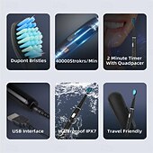 cheap Personal Protection-Electric Toothbrush Rechargeable Sonic Tool Electric Toothbrush Replacement Brush Heads Professional Sonic Toothrsuh