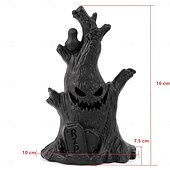 voordelige Halloween Prop Verlichting-Halloween gejaagd huis licht decoratie licht spookstronk nachtlampje grimas led elektronisch kaarslicht halloween party thuis scène lay-out 1/3 stuks